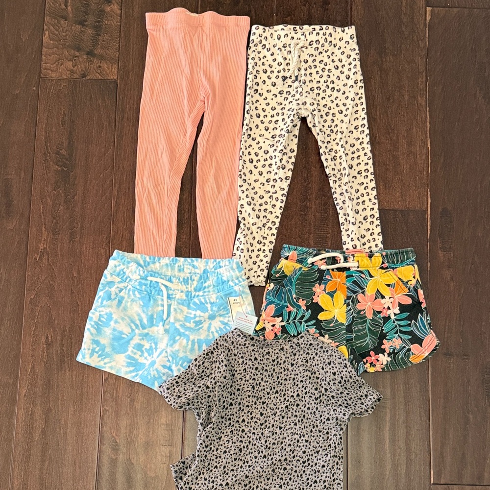 Girls' Clothing Bundle - Leggings, Shorts, and Top! Cat and Jack, Old Navy